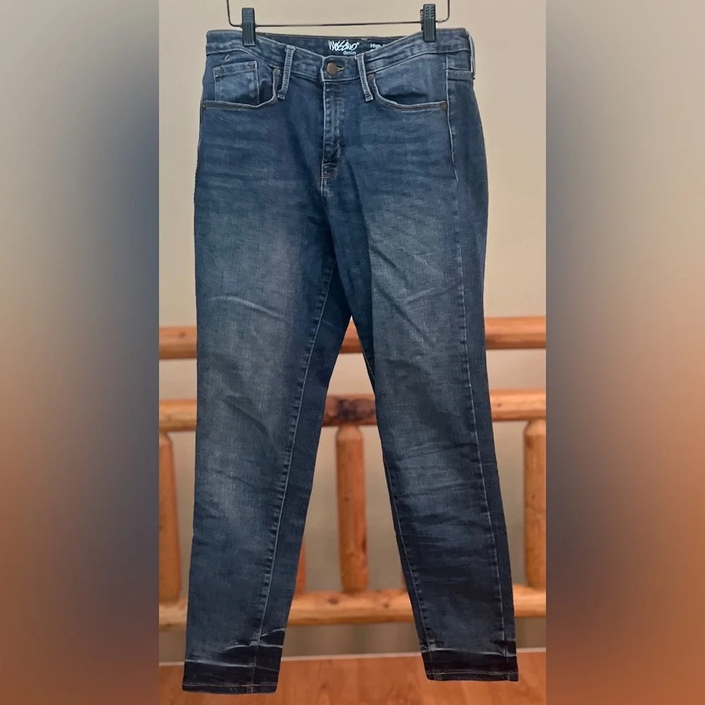Mossimo High Rise Skinny Jeans β Dark Wash - Size 10R - Picture 1 of 4